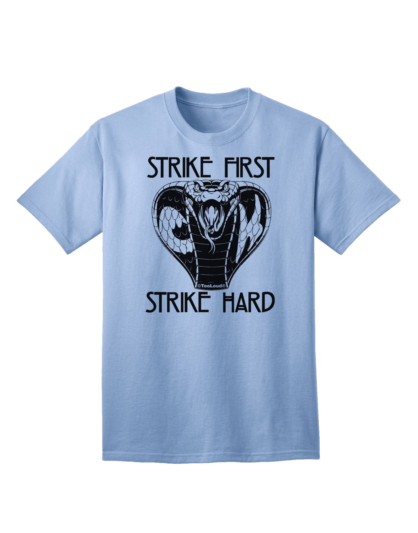 Cobra Adult T-Shirt: Unleash Your Inner Strength with Striking Style-Mens T-shirts-TooLoud-Light-Blue-Small-Davson Sales