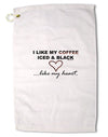 Coffee Iced and Black Premium Cotton Golf Towel - 16 x 25 inch-Golf Towel-TooLoud-16x25"-Davson Sales