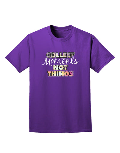 Collect Moments Not Things Adult Dark T-Shirt-Mens T-Shirt-TooLoud-Purple-Small-Davson Sales