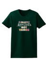 Collect Moments Not Things Womens Dark T-Shirt-TooLoud-Forest-Green-Small-Davson Sales