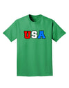 Collegiate USA Adult Dark T-Shirt-Mens T-Shirt-TooLoud-Kelly-Green-Small-Davson Sales