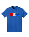 Collegiate USA Adult Dark T-Shirt-Mens T-Shirt-TooLoud-Royal-Blue-Small-Davson Sales