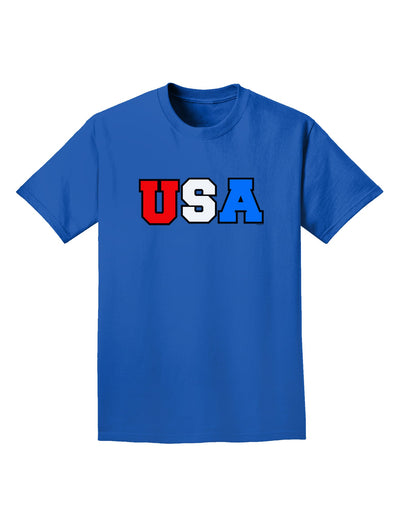 Collegiate USA Adult Dark T-Shirt-Mens T-Shirt-TooLoud-Royal-Blue-Small-Davson Sales