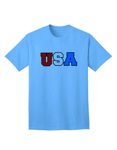 Collegiate USA Adult T-Shirt Collection-Mens T-shirts-TooLoud-Aquatic-Blue-Small-Davson Sales