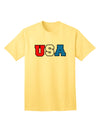 Collegiate USA Adult T-Shirt Collection-Mens T-shirts-TooLoud-Yellow-Small-Davson Sales