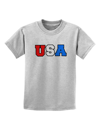 Collegiate USA Childrens T-Shirt-Childrens T-Shirt-TooLoud-AshGray-X-Small-Davson Sales