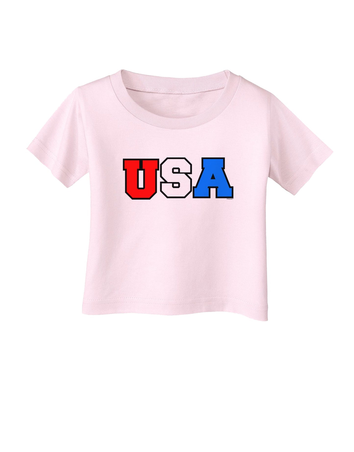 Collegiate USA Infant T-Shirt-Infant T-Shirt-TooLoud-Light-Pink-06-Months-Davson Sales