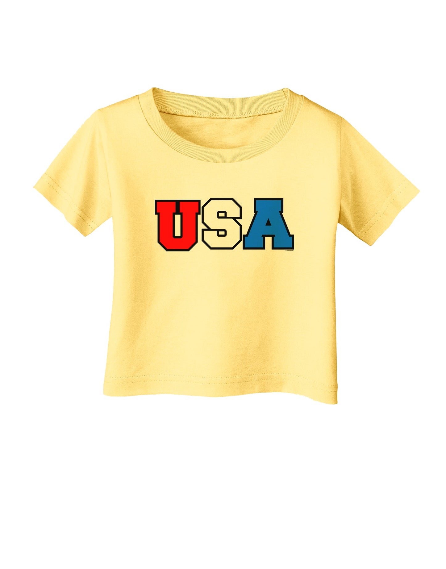 Collegiate USA Infant T-Shirt-Infant T-Shirt-TooLoud-Daffodil-Yellow-06-Months-Davson Sales