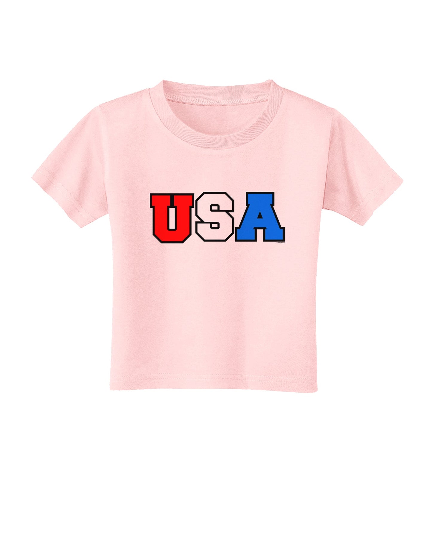 Collegiate USA Toddler T-Shirt-Toddler T-Shirt-TooLoud-Light-Pink-2T-Davson Sales