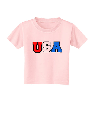 Collegiate USA Toddler T-Shirt-Toddler T-Shirt-TooLoud-Light-Pink-2T-Davson Sales