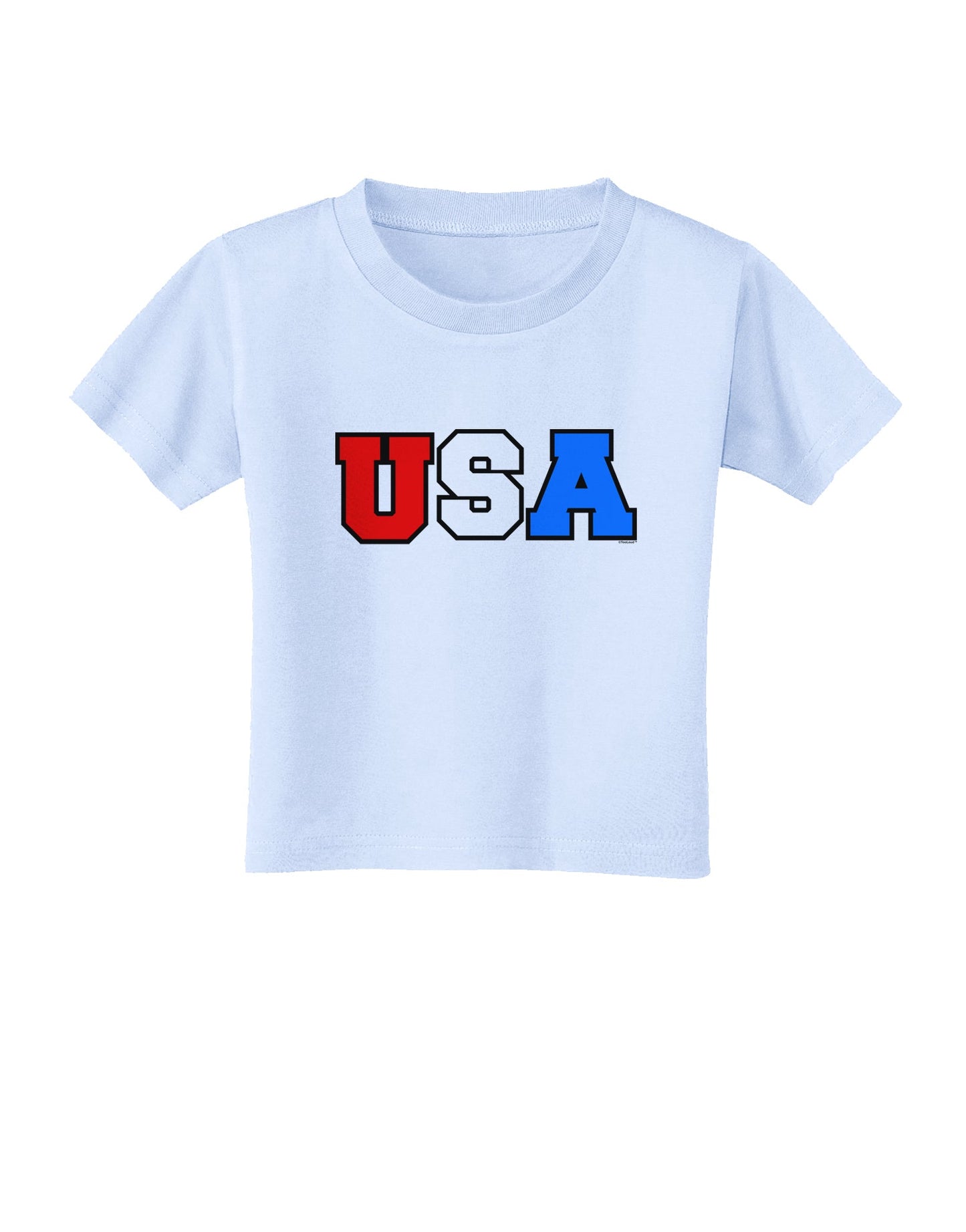Collegiate USA Toddler T-Shirt-Toddler T-Shirt-TooLoud-Light-Blue-2T-Davson Sales