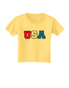 Collegiate USA Toddler T-Shirt-Toddler T-Shirt-TooLoud-Daffodil-Yellow-2T-Davson Sales