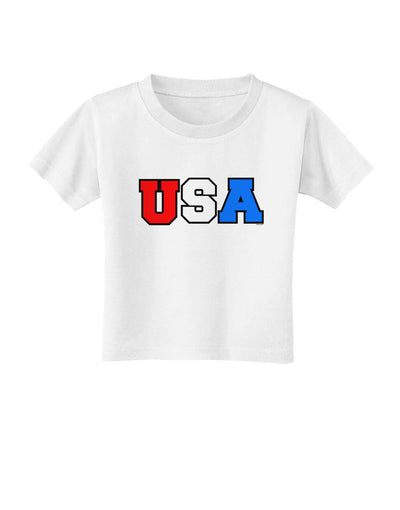 Collegiate USA Toddler T-Shirt-Toddler T-Shirt-TooLoud-White-2T-Davson Sales