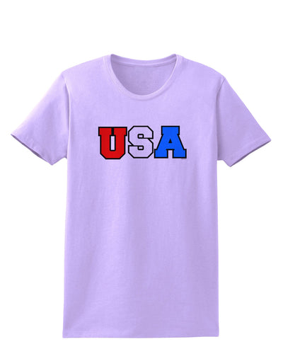 Collegiate USA Womens T-Shirt-Womens T-Shirt-TooLoud-Lavender-X-Small-Davson Sales