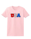 Collegiate USA Womens T-Shirt-Womens T-Shirt-TooLoud-PalePink-X-Small-Davson Sales