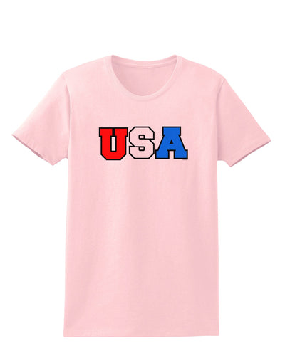 Collegiate USA Womens T-Shirt-Womens T-Shirt-TooLoud-PalePink-X-Small-Davson Sales