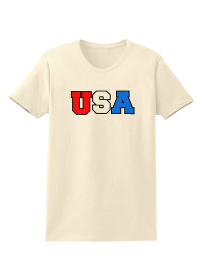 Collegiate USA Womens T-Shirt-Womens T-Shirt-TooLoud-Natural-X-Small-Davson Sales