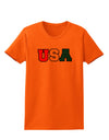 Collegiate USA Womens T-Shirt-Womens T-Shirt-TooLoud-Orange-X-Small-Davson Sales