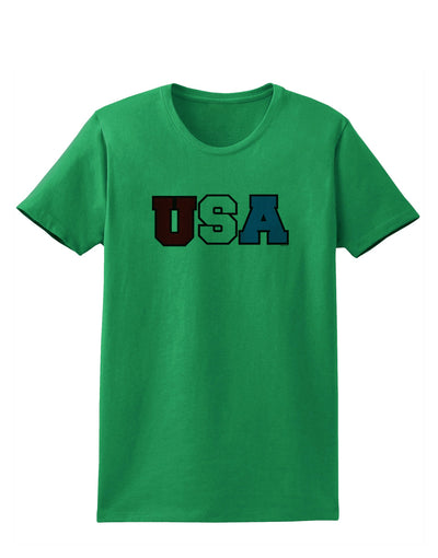 Collegiate USA Womens T-Shirt-Womens T-Shirt-TooLoud-Kelly-Green-X-Small-Davson Sales