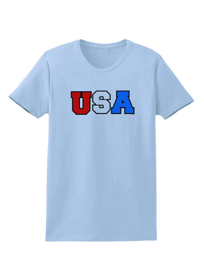 Collegiate USA Womens T-Shirt-Womens T-Shirt-TooLoud-Light-Blue-X-Small-Davson Sales