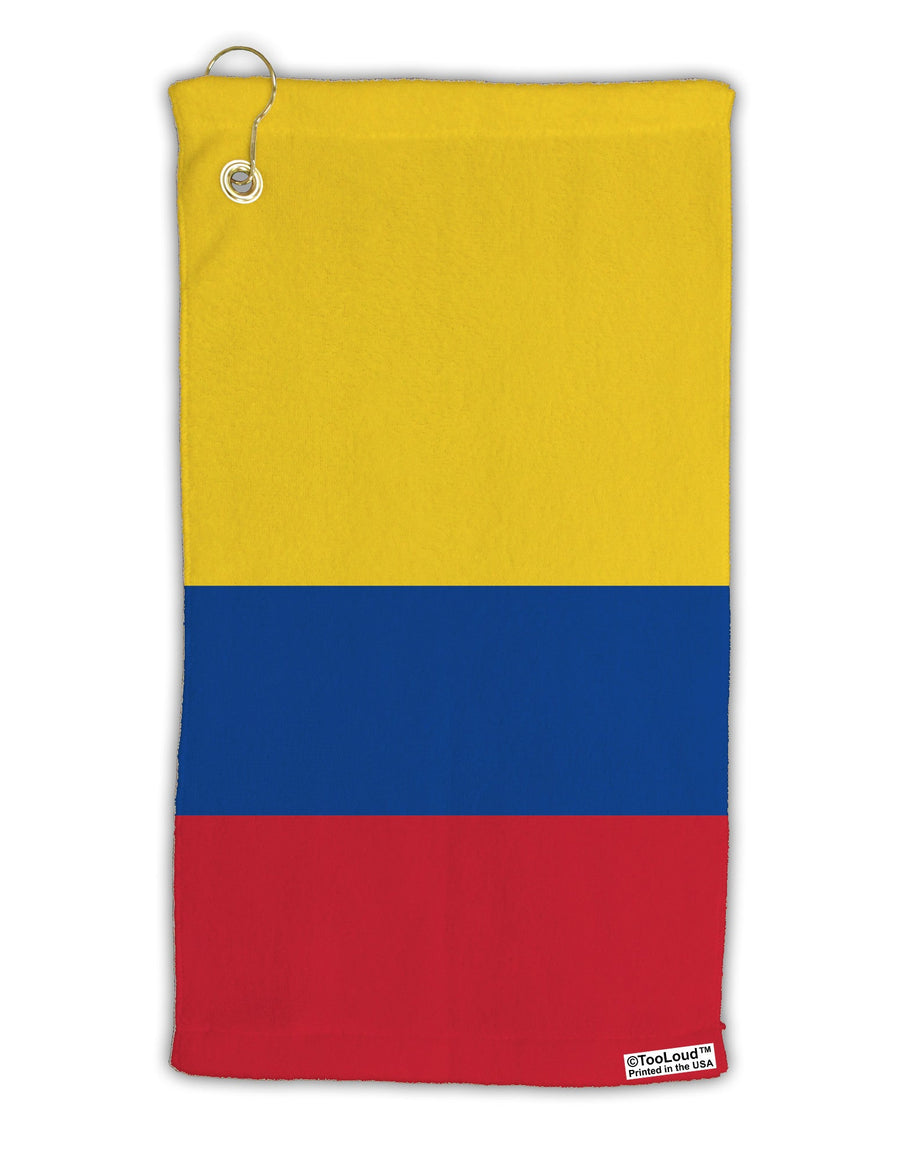 Colombia Flag AOP Micro Terry Gromet Golf Towel 15 x 22 Inch All Over Print-Golf Towel-TooLoud-White-Davson Sales