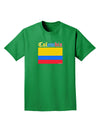 Colombia Flag Adult Dark T-Shirt-Mens T-Shirt-TooLoud-Kelly-Green-Small-Davson Sales