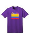 Colombia Flag Adult Dark T-Shirt-Mens T-Shirt-TooLoud-Purple-Small-Davson Sales