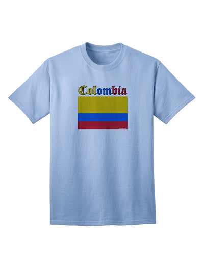Colombia Flag Inspired Adult T-Shirt - A Patriotic Fashion Statement-Mens T-shirts-TooLoud-Light-Blue-Small-Davson Sales