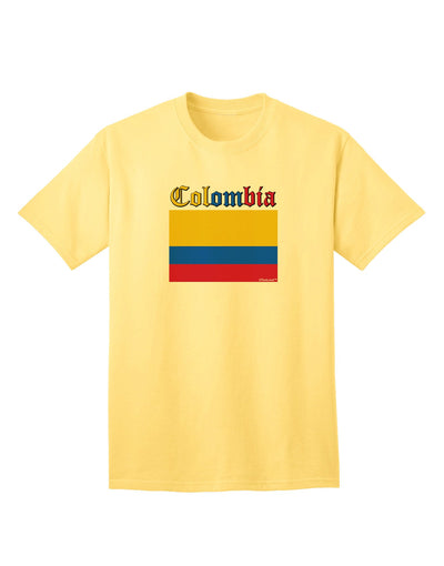 Colombia Flag Inspired Adult T-Shirt - A Patriotic Fashion Statement-Mens T-shirts-TooLoud-Yellow-Small-Davson Sales