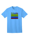 Colombia Flag Inspired Adult T-Shirt - A Patriotic Fashion Statement-Mens T-shirts-TooLoud-Aquatic-Blue-Small-Davson Sales
