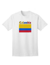Colombia Flag Inspired Adult T-Shirt - A Patriotic Fashion Statement-Mens T-shirts-TooLoud-White-Small-Davson Sales