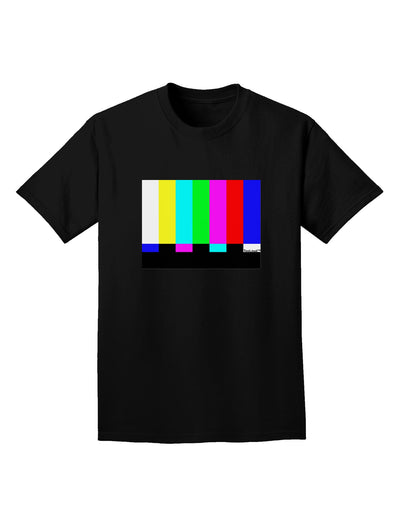 Color Bars Test Signal Adult Dark T-Shirt-Mens T-Shirt-TooLoud-Black-Small-Davson Sales