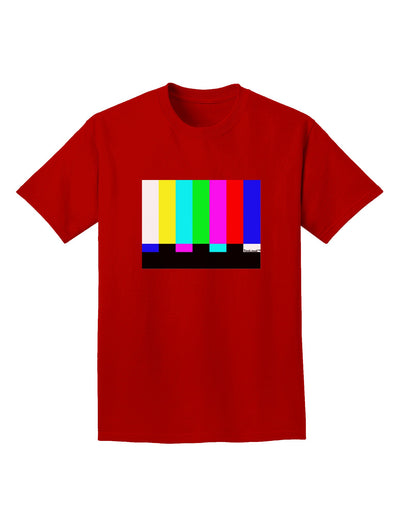 Color Bars Test Signal Adult Dark T-Shirt-Mens T-Shirt-TooLoud-Red-Small-Davson Sales