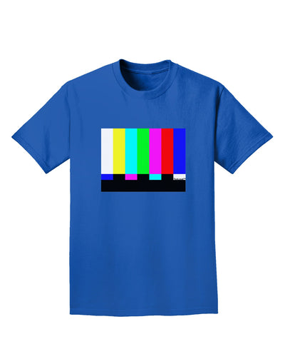 Color Bars Test Signal Adult Dark T-Shirt-Mens T-Shirt-TooLoud-Royal-Blue-Small-Davson Sales