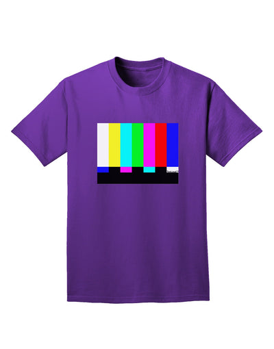 Color Bars Test Signal Adult Dark T-Shirt-Mens T-Shirt-TooLoud-Purple-Small-Davson Sales