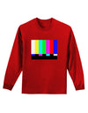 Color Bars Test Signal Adult Long Sleeve Dark T-Shirt-TooLoud-Red-Small-Davson Sales