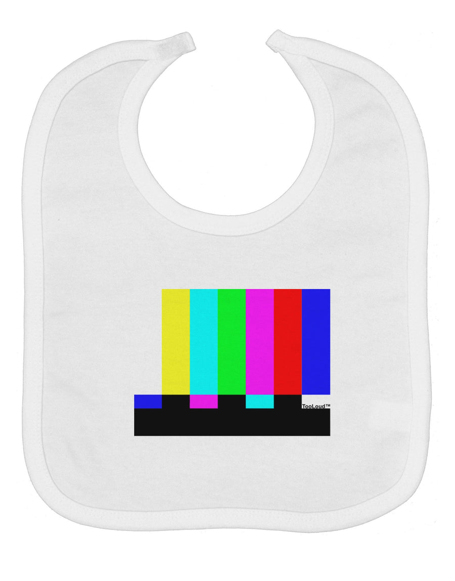 Color Bars Test Signal Baby Bib