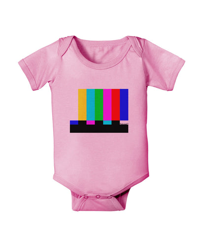 Color Bars Test Signal Baby Romper Bodysuit-Baby Romper-TooLoud-Light-Pink-06-Months-Davson Sales