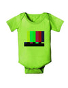 Color Bars Test Signal Baby Romper Bodysuit-Baby Romper-TooLoud-Lime-Green-06-Months-Davson Sales