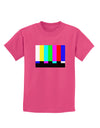 Color Bars Test Signal Childrens Dark T-Shirt-Childrens T-Shirt-TooLoud-Sangria-X-Small-Davson Sales