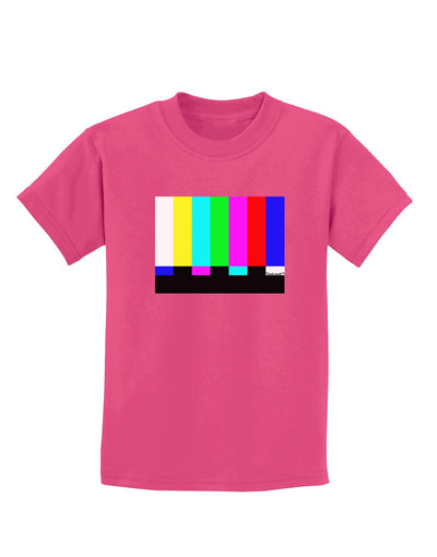 Color Bars Test Signal Childrens Dark T-Shirt-Childrens T-Shirt-TooLoud-Sangria-X-Small-Davson Sales