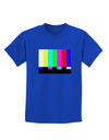 Color Bars Test Signal Childrens Dark T-Shirt-Childrens T-Shirt-TooLoud-Royal-Blue-X-Small-Davson Sales