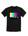 Color Bars Test Signal Childrens Dark T-Shirt-Childrens T-Shirt-TooLoud-Black-X-Small-Davson Sales