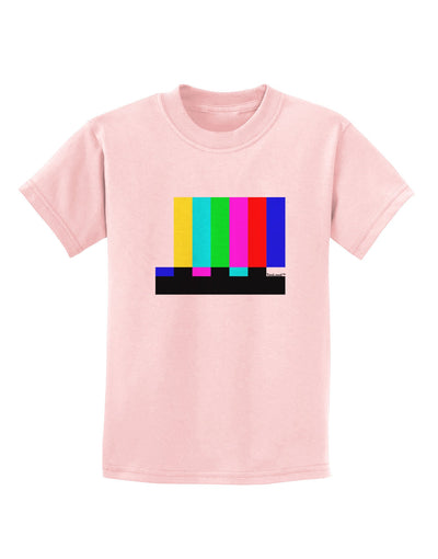 Color Bars Test Signal Childrens T-Shirt-Childrens T-Shirt-TooLoud-PalePink-X-Small-Davson Sales