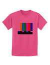 Color Bars Test Signal Childrens T-Shirt-Childrens T-Shirt-TooLoud-Sangria-X-Small-Davson Sales