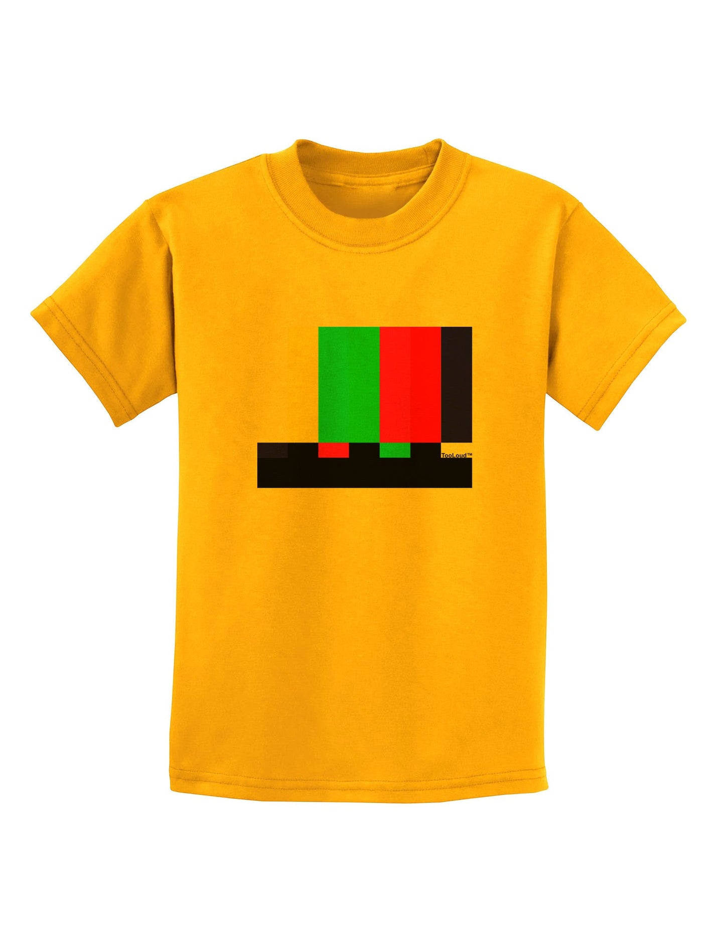 Color Bars Test Signal Childrens T-Shirt-Childrens T-Shirt-TooLoud-Gold-X-Small-Davson Sales