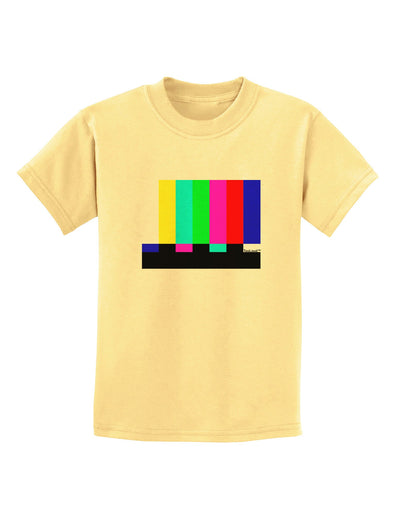 Color Bars Test Signal Childrens T-Shirt-Childrens T-Shirt-TooLoud-Daffodil-Yellow-X-Small-Davson Sales