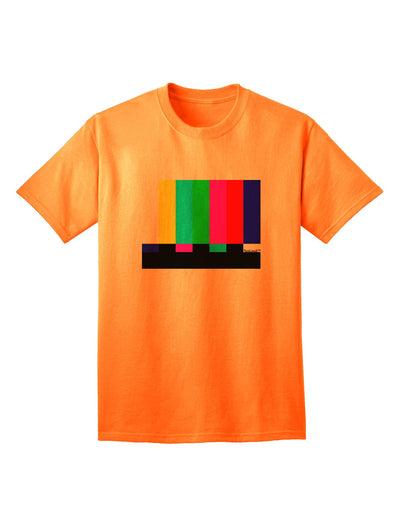 Color Bars Test Signal - Premium Adult T-Shirt Collection-Mens T-shirts-TooLoud-Neon-Orange-Small-Davson Sales