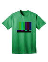 Color Bars Test Signal - Premium Adult T-Shirt Collection-Mens T-shirts-TooLoud-Kelly-Green-Small-Davson Sales