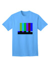 Color Bars Test Signal - Premium Adult T-Shirt Collection-Mens T-shirts-TooLoud-Aquatic-Blue-Small-Davson Sales